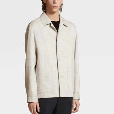 Z Zegna SS23 米色单排扣实用夹克 549C00A5-1DHAQ0-FR4 Lookbook Z Zegna SS23 米色单排扣实用夹克 549C00A5-1DHAQ0-FR4