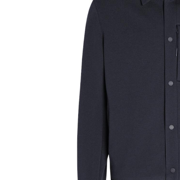 Z Zegna SS23 Solid Wool Patchwork Shirt Jacket Navy Blue - UBV08A5-SOWH1-780 圖 6