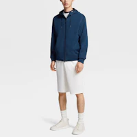 Lookbook Z Zegna SS23 素色拉鍊連帽衫 深藍 男款 UB564A5-BCT803-B08