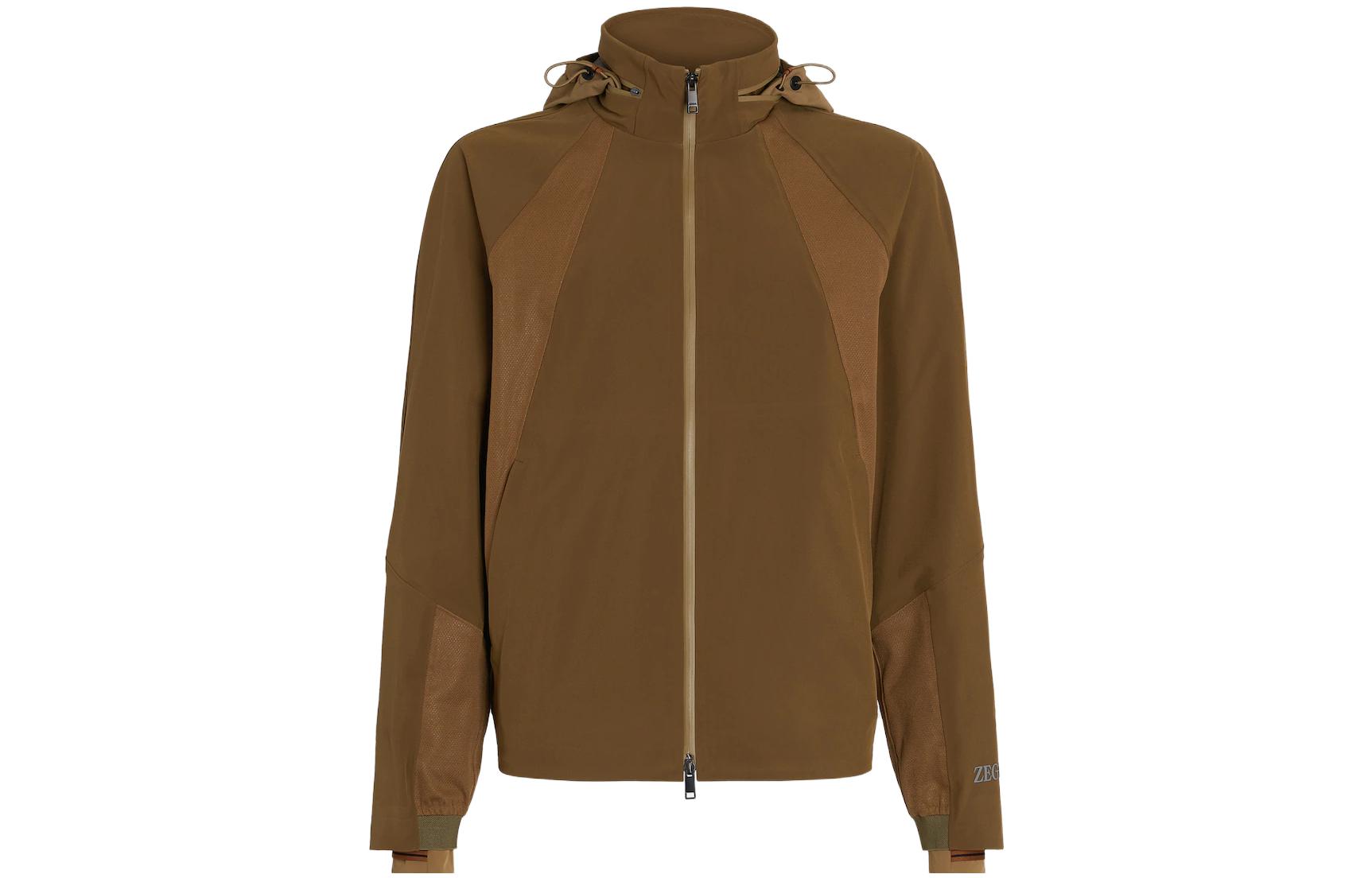 Z Zegna SS23 Waterproof Logo Patchwork Sports Jacket for Men UB502A5-BCT827-810