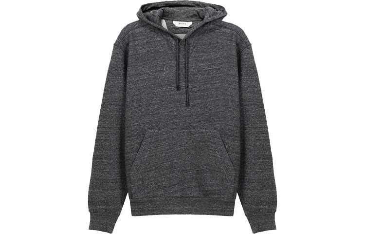 Z Zegna Winter Fleece Sweatshirt Dark Grey Casual Sportswear VV490-ZZ840-K99