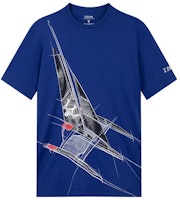 Z Zegna x Maserati Logo Graphic Print Navy Blue Short Sleeve T-Shirt. VR372-ZZB630-6Y8 Z Zegna x Maserati Logo Graphic Print Navy Blue Short Sleeve T-Shirt. VR372-ZZB630-6Y8