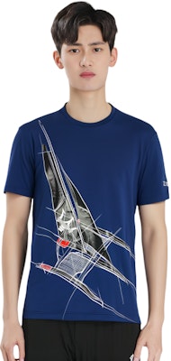 Z Zegna x Maserati 標誌圖案印花海軍藍短袖T恤。 VR372-ZZB630-6Y8 Shop Z Zegna x Maserati 標誌圖案印花海軍藍短袖T恤。 VR372-ZZB630-6Y8