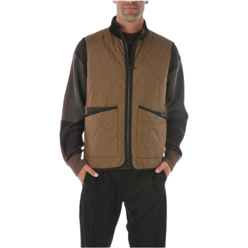 Z Zegna Zip-Up Patchwork Stand Collar Jacket VY023ZZ022-N07