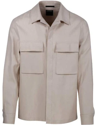 Z Zegna Zzegna 米色純色長袖男士外套 UBV60A-5SOT10-262 Buy Z Zegna Zzegna 米色純色長袖男士外套 UBV60A-5SOT10-262