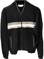 Z Zegna Zzegna Black Solid Stripe Zip Long-Sleeve Sweatshirt VV458-Z850-K09 Z Zegna Zzegna Black Solid Stripe Zip Long-Sleeve Sweatshirt VV458-Z850-K09