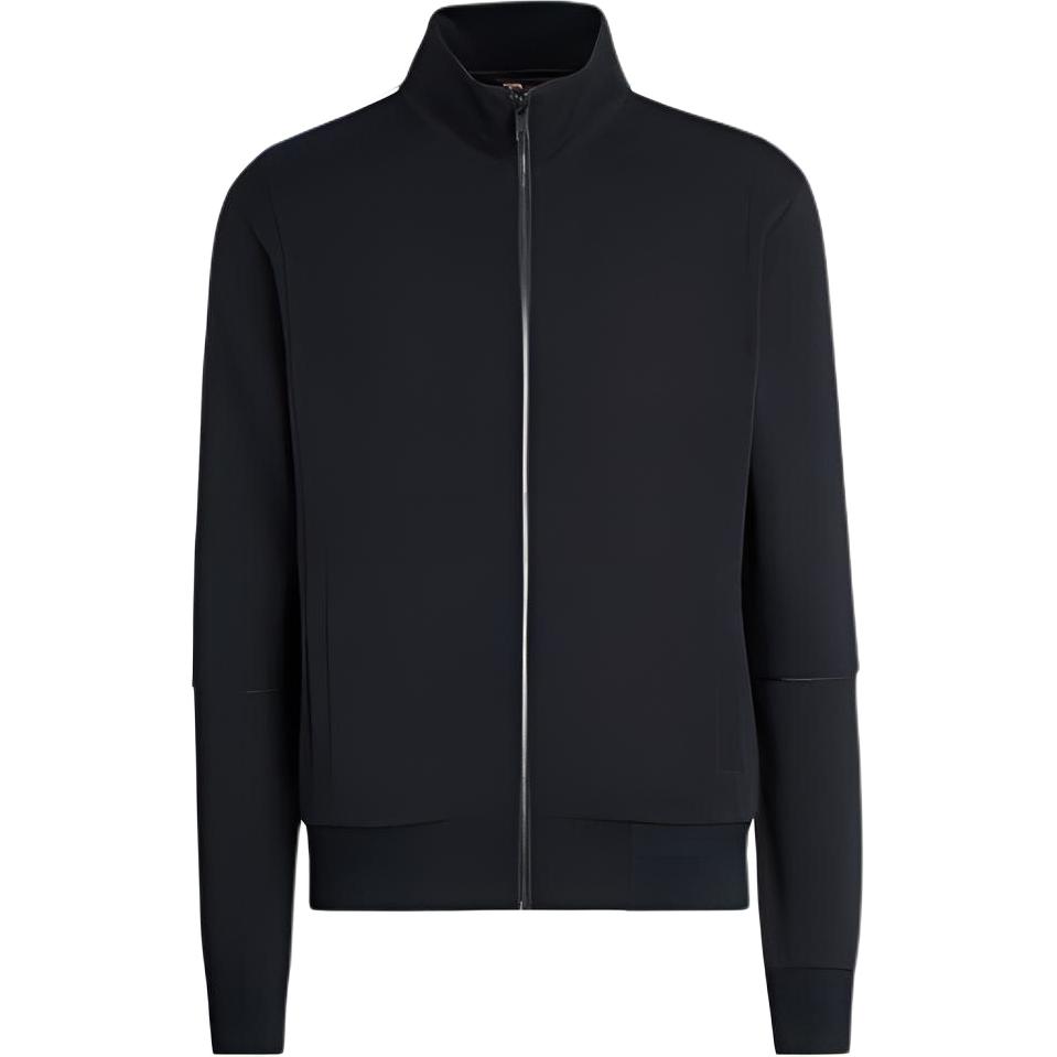 Z Zegna Zzegna FW21 Navy Blue Solid Zip-Up Stripe Long-Sleeve Jacket ZZT825-VY475-B09