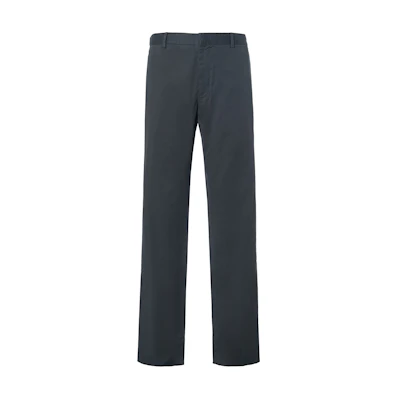 Z Zegna Zzegna FW22 Mid-Rise Straight Fit Casual Pants Dark Grey. UAI17-TR00-433