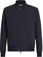 Z Zegna Zzegna FW22 Navy Blue Stand Collar Zip Pocket Long Sleeve Jacket. E7T207100531 Z Zegna Zzegna FW22 Navy Blue Stand Collar Zip Pocket Long Sleeve Jacket. E7T207100531