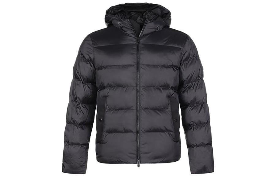 Z Zegna Zzegna Quilted Zip-Up Hooded Cotton Jacket Black VT020-Z224-K09