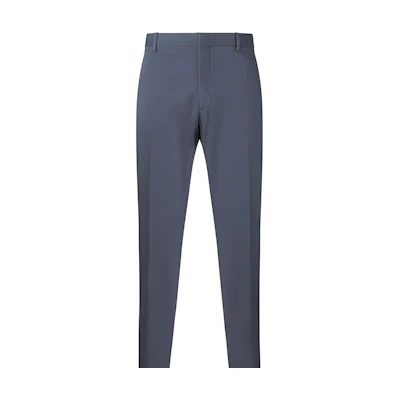 Z Zegna Zzegna SS23 Solid Mid-Rise Straight Casual Pants Graphite Gray UAI17-TR00-432