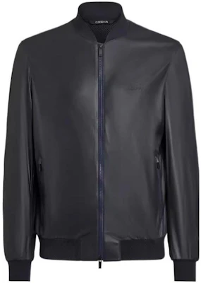 Z Zegna Zzegna SS23 黑色皮革長袖抽繩外套 VT084-Z933-B09 Buy Z Zegna Zzegna SS23 黑色皮革長袖抽繩外套 VT084-Z933-B09