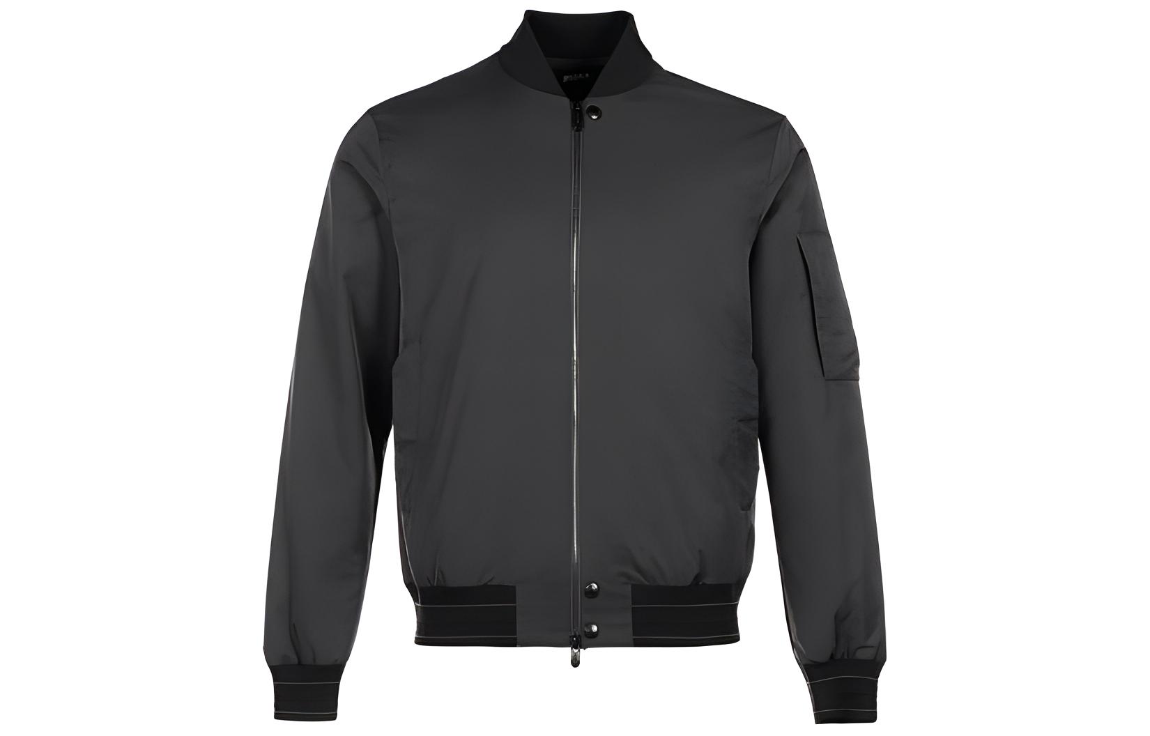 Z Zegna Zzegna SS23 Black Solid Color Zip-Up Long-Sleeve Jacket VV025-ZZ039-K09