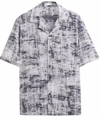 ZARA 抽象印花質感黑色休閒短袖襯衫 6315555-064 Buy ZARA 抽象印花質感黑色休閒短袖襯衫 6315555-064
