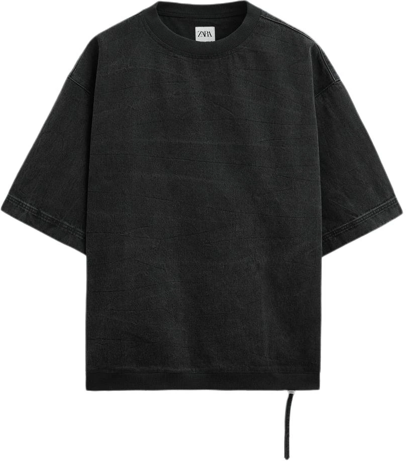 zara-comfortable-solid-color-crewneck-pullover-sweatshirt-black-7380414-800