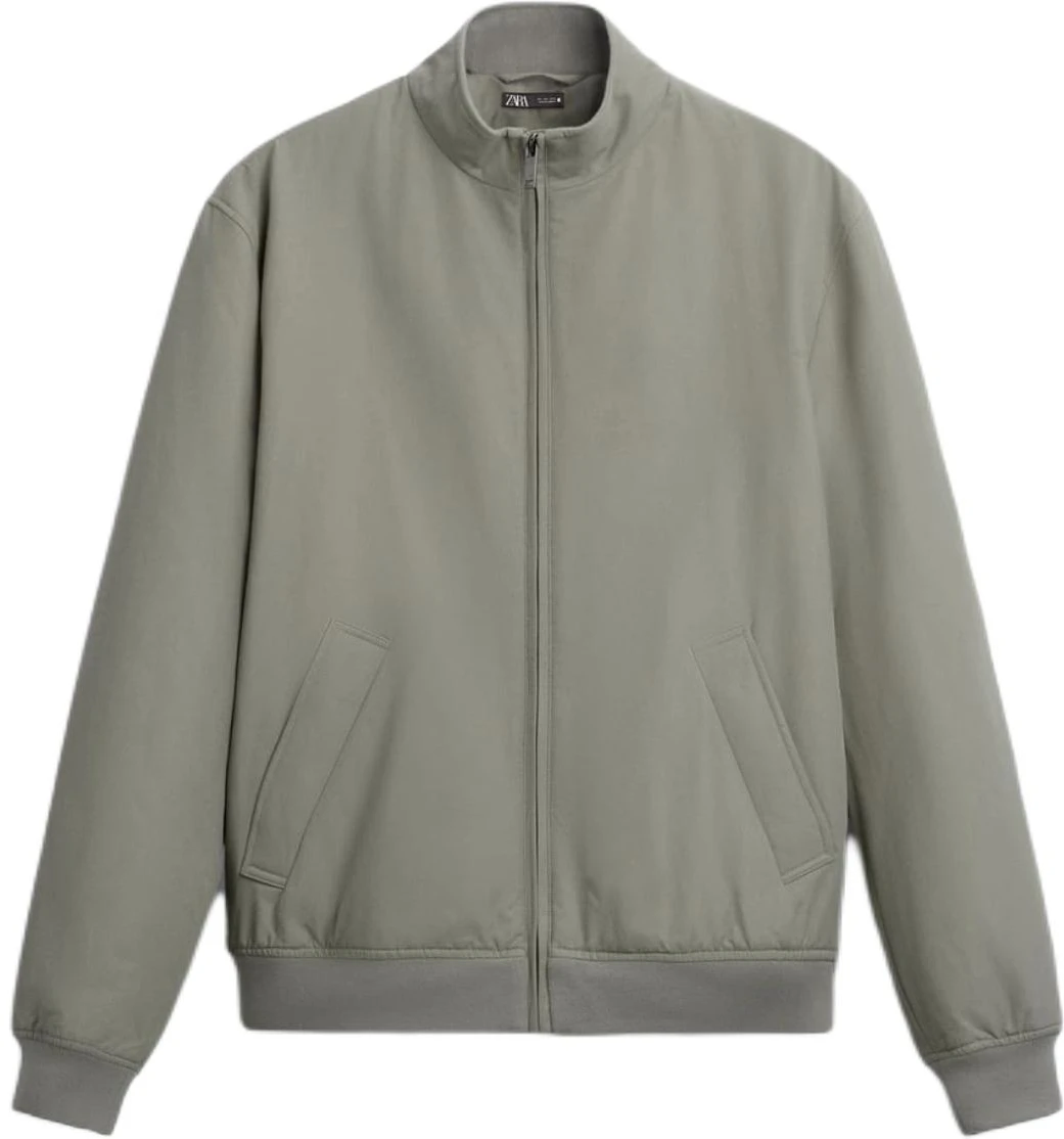 zara-gray-solid-color-stand-collar-zipper-long-sleeve-jacket-6518350-802