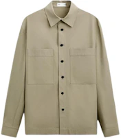ZARA Minimalist Long-Sleeve Shirt-Style Jacket Beige/Green (). 5925035-714 ZARA Minimalist Long-Sleeve Shirt-Style Jacket Beige/Green (). 5925035-714