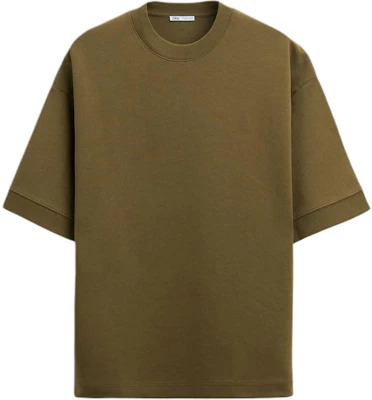 ZARA 橄欖綠色短袖圓領衛衣 0761448-515 Buy ZARA 橄欖綠色短袖圓領衛衣 0761448-515