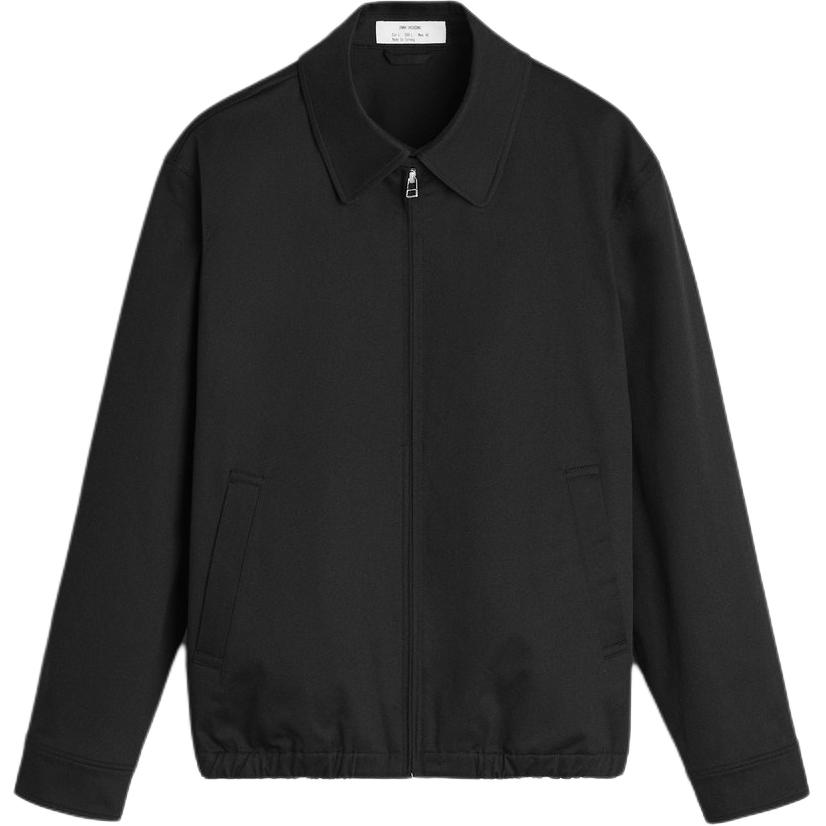 ZARA Origins Black Casual Solid Long Sleeve Collared Jacket 7563300-800