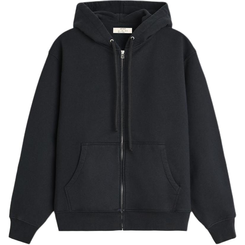 ZARA Origins Oversized Hoodie Deep Sea Blue Long Sleeve Cotton Sweatshirt 1501307-422