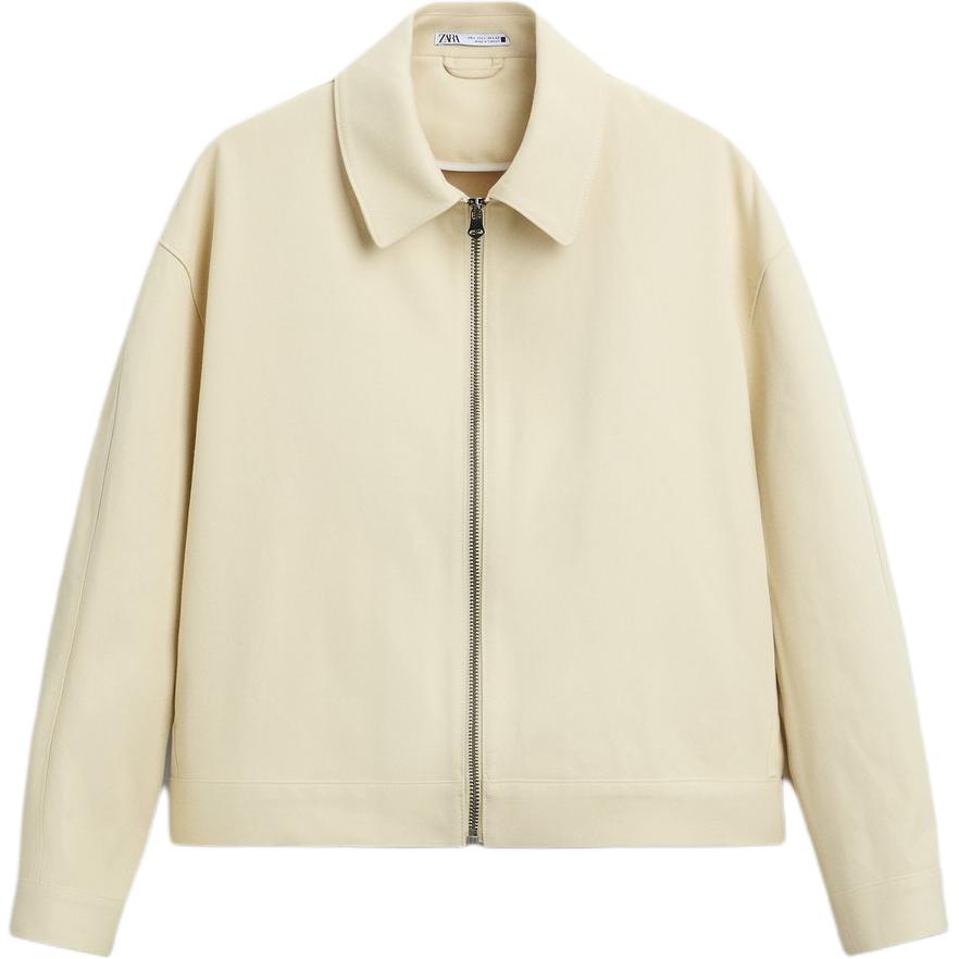 ZARA Short Casual Long Sleeve Outdoor Jacket - Sand Color 0706186-711