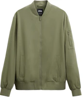 ZARA Solid Color Casual Long-Sleeve Jacket in Light Khaki. 8281315-506 ZARA Solid Color Casual Long-Sleeve Jacket in Light Khaki. 8281315-506