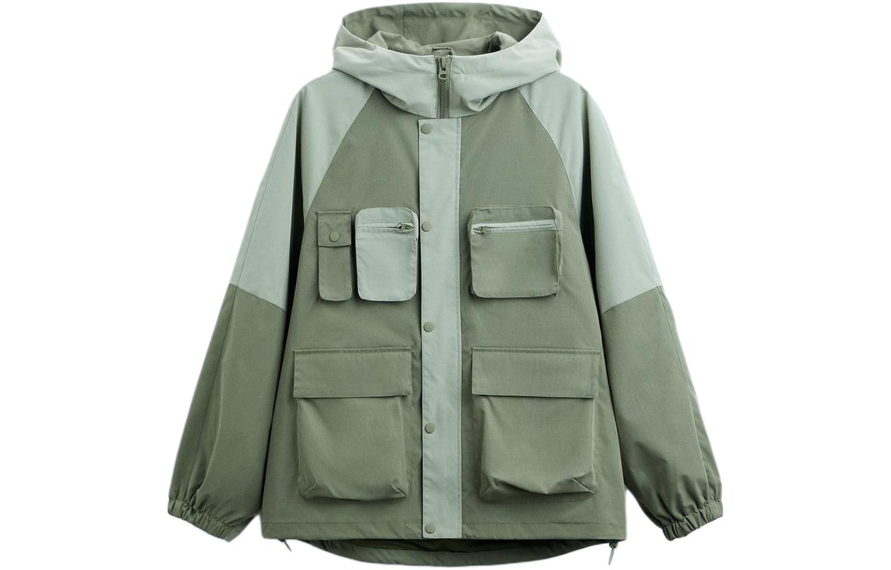 ZARA SS24 Dragon Year Limited Multi-Pocket Hooded Jacket Men’s Light Khaki 6985410-506