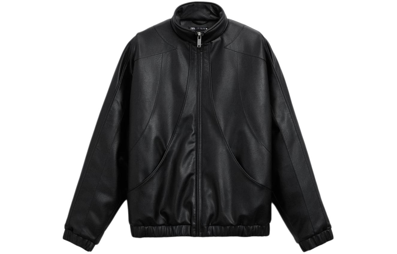 ZARA SS24 Year of the Dragon Limited Black High-Neck Zip Jacket 8281550-800