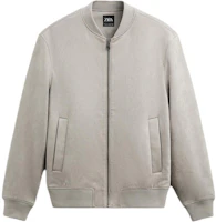 ZARA Suede Texture Zip-Up Bomber Jacket Gray - 8574700-802 ZARA Suede Texture Zip-Up Bomber Jacket Gray - 8574700-802