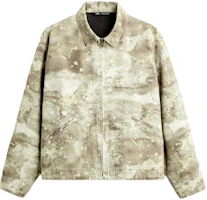 ZARA Washed Print Casual Collared Long-Sleeve Jacket Men’s Light Khaki. 04575300-35 ZARA Washed Print Casual Collared Long-Sleeve Jacket Men’s Light Khaki. 04575300-35
