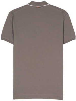 Zegna 米色字母條紋直筒短袖POLO衫 UD358A7-D746-N07 Lookbook Zegna 米色字母條紋直筒短袖POLO衫 UD358A7-D746-N07