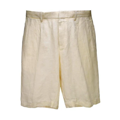 Zegna Beige Mid-Rise Straight-Leg Casual Shorts. UDI32A7-TB05-N03