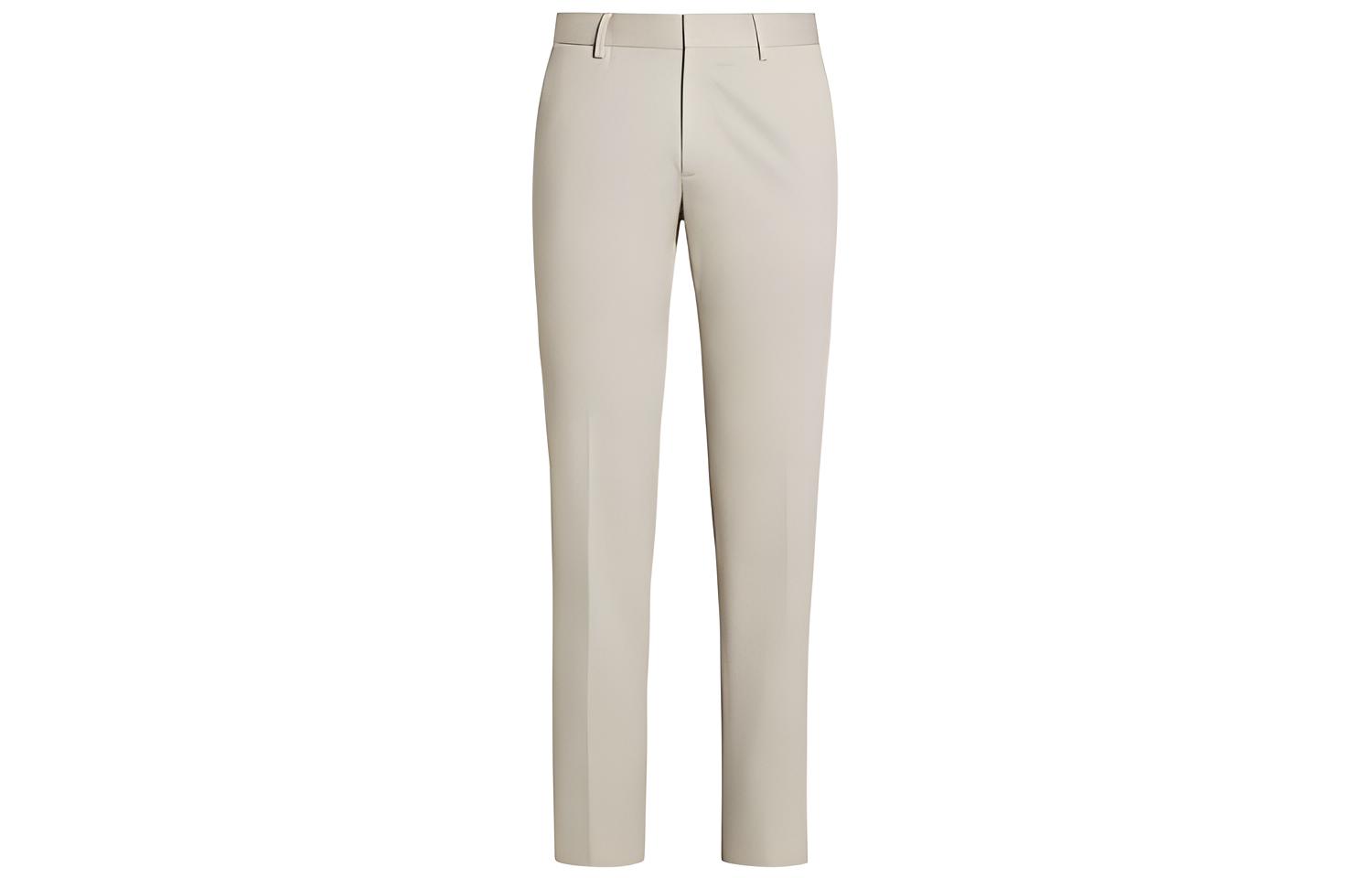 Zegna  Beige Straight-Leg Casual Pants. U8I03-TR14-837