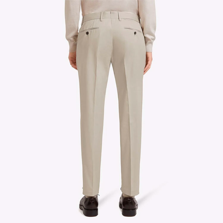 Shop Zegna 米色直筒休閒長褲 U8I03-TR14-837