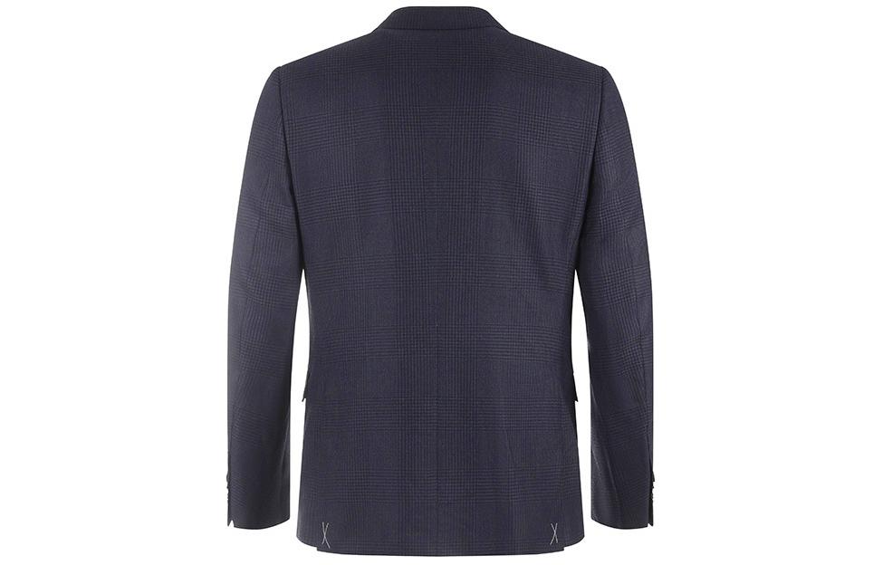 Shop 제냐 블랙 체크 싱글 브레스트 수트 세트 (긴 소매 & 팬츠) 61651-3A6221-225