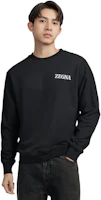Purchase Zegna 黑色圓領長袖印花標誌衛衣 UE522-A8E872-K09