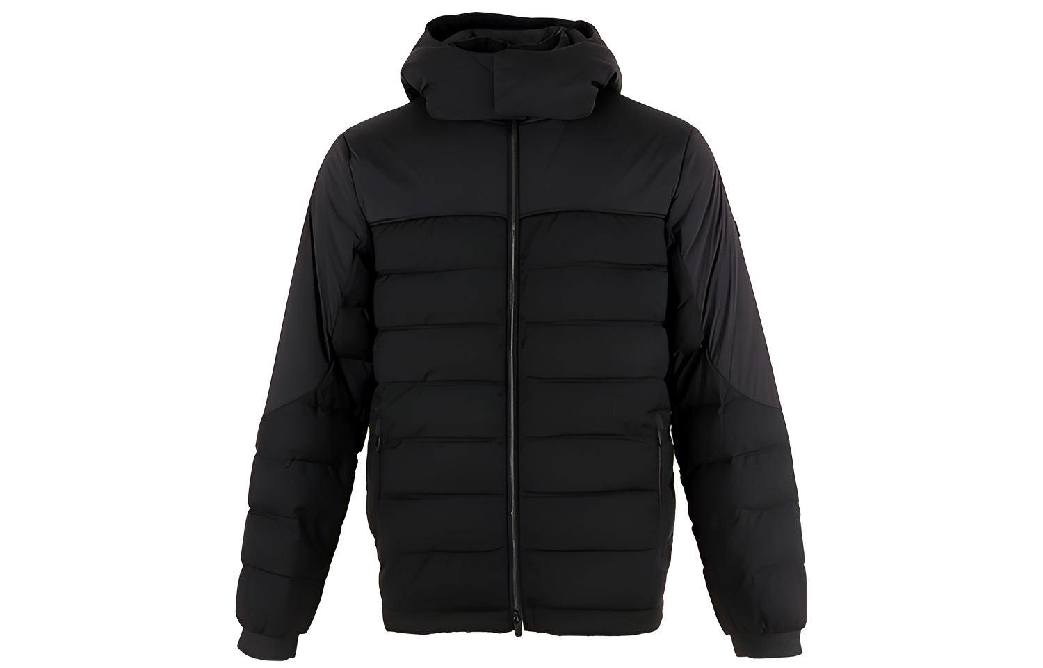 Zegna  Black Detachable Hood Puffer Jacket with Full Zip. VV051-ZZT06-2K09