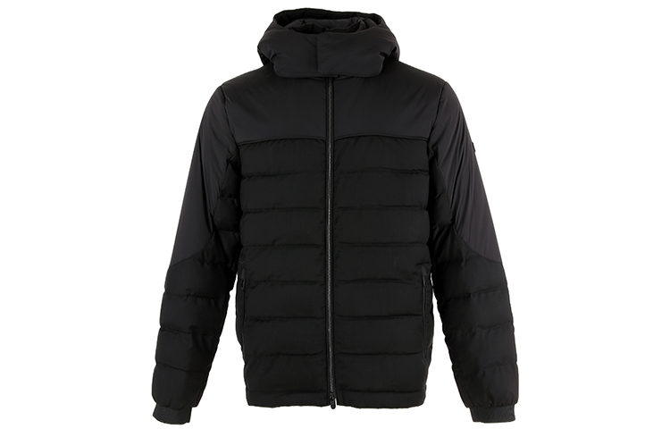 Order Zegna 黑色可拆帽羽絨外套全拉鍊設計。 VV051-ZZT06-2K09