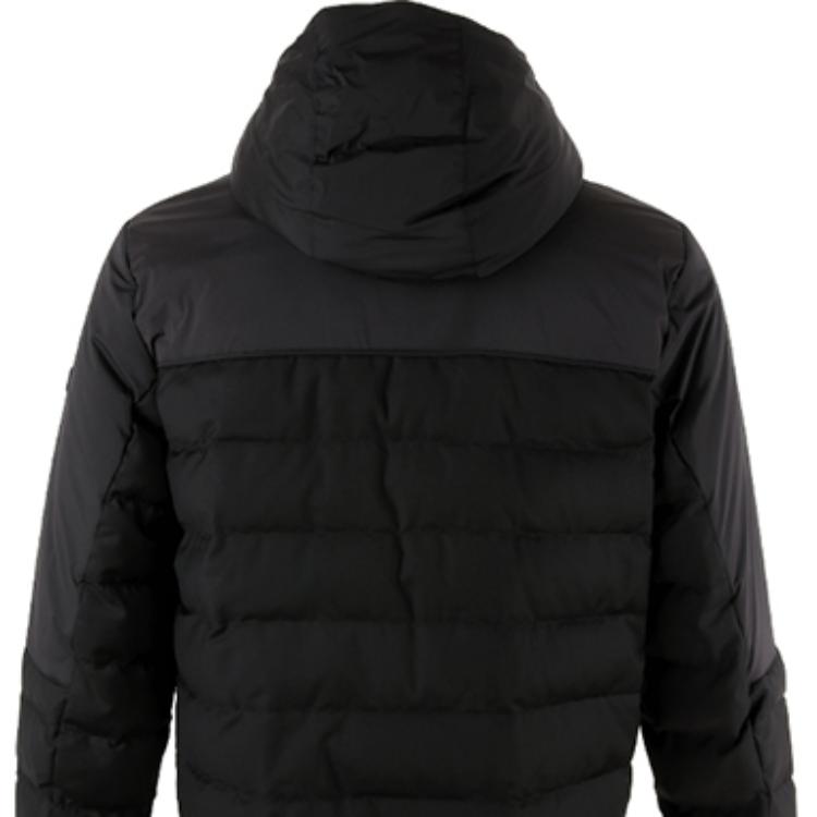 Sizing Zegna 黑色可拆帽羽絨外套全拉鍊設計。 VV051-ZZT06-2K09