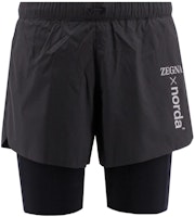 Zegna Black Elastic Waistband Shorts with Letter Print Design. UBTC8A5NORTR1K09 Zegna Black Elastic Waistband Shorts with Letter Print Design. UBTC8A5NORTR1K09