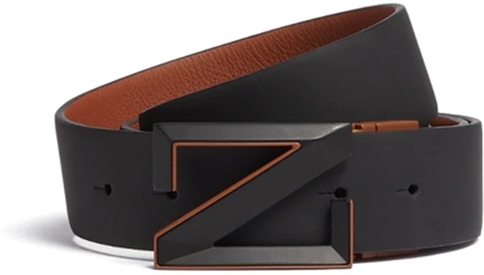 傑尼亞 黑色皮革雙面腰帶搭配光滑扣環 - 3.5cm LHGOS-B029VZ-NEI Order 傑尼亞 黑色皮革雙面腰帶搭配光滑扣環 - 3.5cm LHGOS-B029VZ-NEI