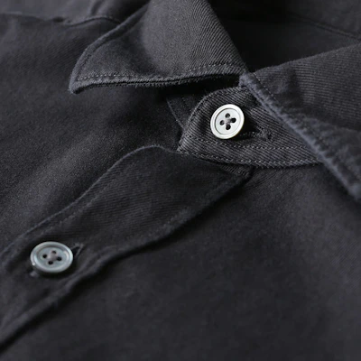 Zegna Black Long Sleeve Solid Color Straight Fit Shirt. UCX13A6-SRF6-001 Details for Zegna Black Long Sleeve Solid Color Straight Fit Shirt. UCX13A6-SRF6-001