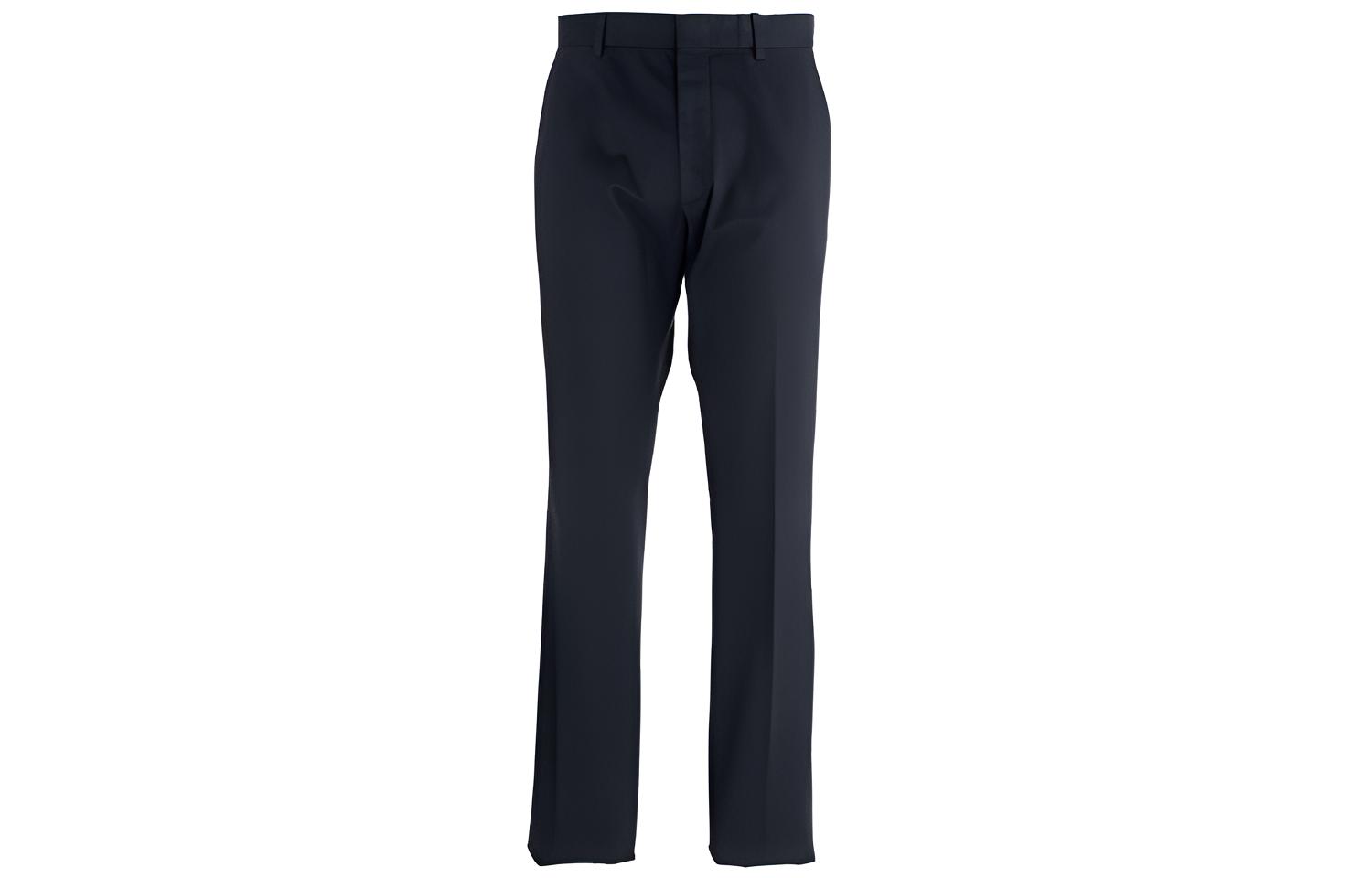 Zegna  Black Mid-Rise Cotton Casual Pants UAI17TR00990