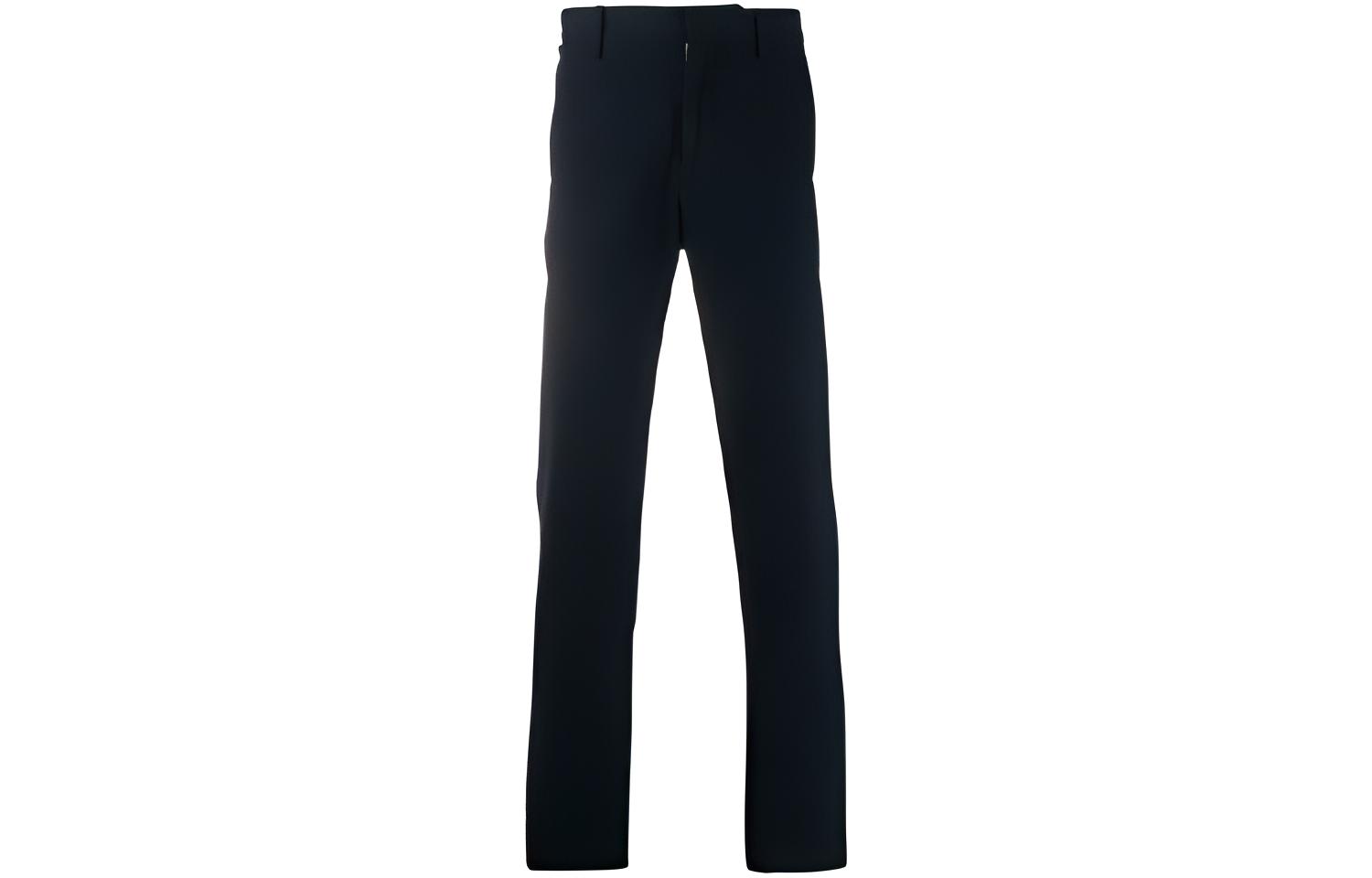 Zegna  Black Solid Color Cotton Casual Pants. UVI14T-R14-839