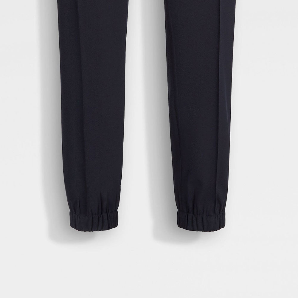 Details for Zegna 黑色純色針織運動長褲 E8I01-TT20-990