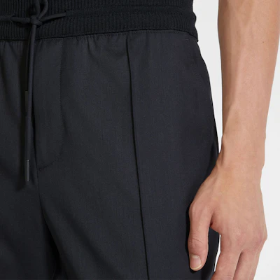 Zegna 黑色純色針織運動長褲 E8I01-TT20-990 Sizing Zegna 黑色純色針織運動長褲 E8I01-TT20-990