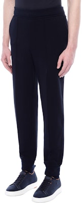 Zegna 黑色修身彈性腰休閒褲 UD553-A7DTR4-B09 Shop Zegna 黑色修身彈性腰休閒褲 UD553-A7DTR4-B09