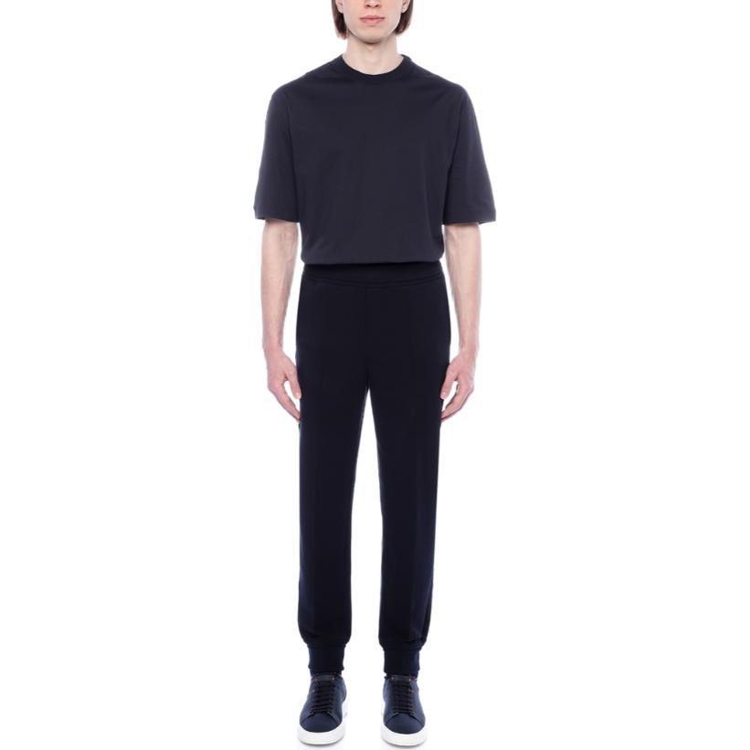 Purchase Zegna 黑色修身彈性腰休閒褲 UD553-A7DTR4-B09