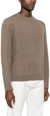 Zegna Sweater Coklat Solid Crewneck Slim Fit Pullover Lelaki. UEB6MA810S-V94 Purchase Zegna Sweater Coklat Solid Crewneck Slim Fit Pullover Lelaki. UEB6MA810S-V94