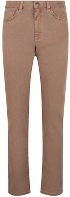 Zegna 棕色直筒牛仔褲配拉鍊腰設計 UBI45A-5CITYX-VI3 Order Zegna 棕色直筒牛仔褲配拉鍊腰設計 UBI45A-5CITYX-VI3